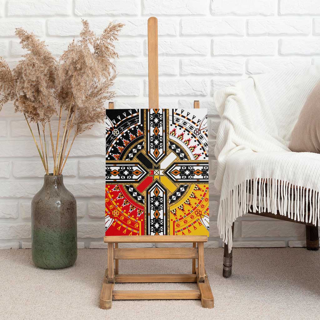 Four Directions Native American Canvas Wall Art - Wonder Print Shop