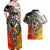 Four Directions Native American Couples Matching Off Shoulder Maxi Dress and Hawaiian Shirt - Wonder Print Shop