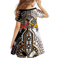 Four Directions Native American Family Matching Long Sleeve Bodycon Dress and Hawaiian Shirt - Wonder Print Shop