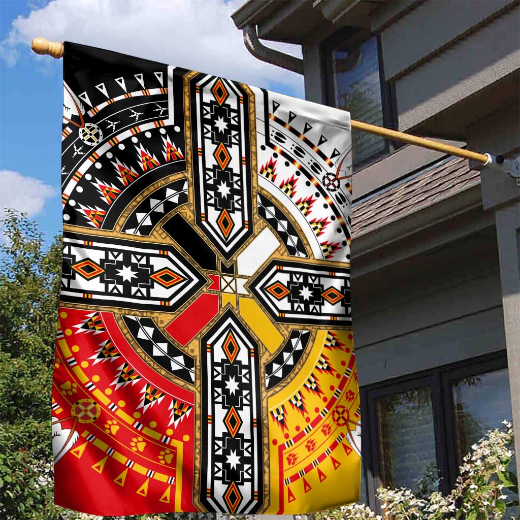 Four Directions Native American Garden Flag - Wonder Print Shop