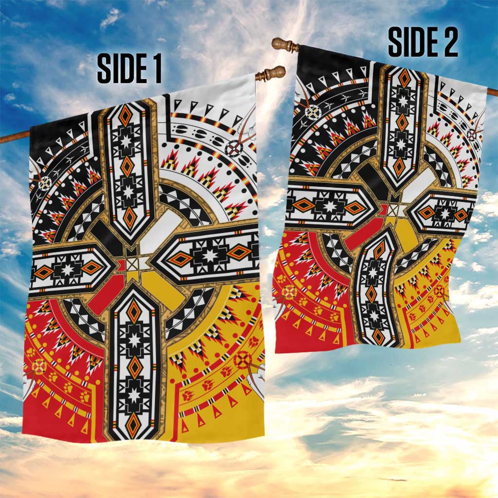 Four Directions Native American Garden Flag - Wonder Print Shop