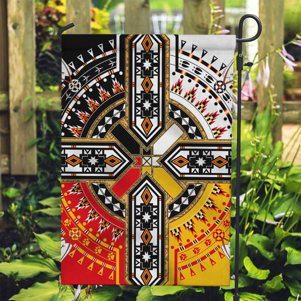 Four Directions Native American Garden Flag - Wonder Print Shop