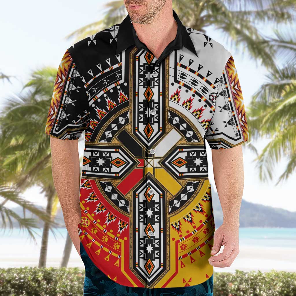 Four Directions Native American Hawaiian Shirt - Wonder Print Shop