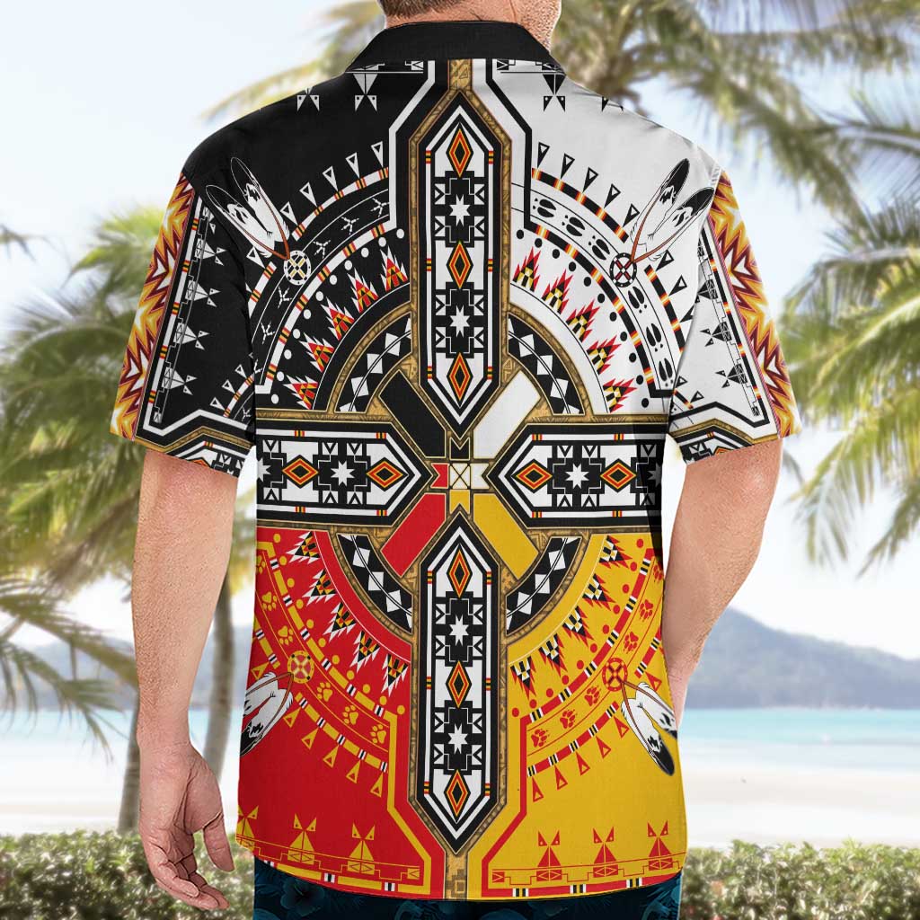 Four Directions Native American Hawaiian Shirt - Wonder Print Shop