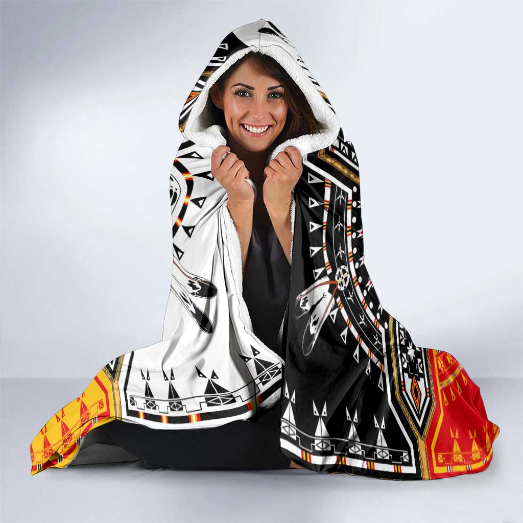 Four Directions Native American Hooded Blanket