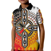 Four Directions Native American Kid Polo Shirt - Wonder Print Shop