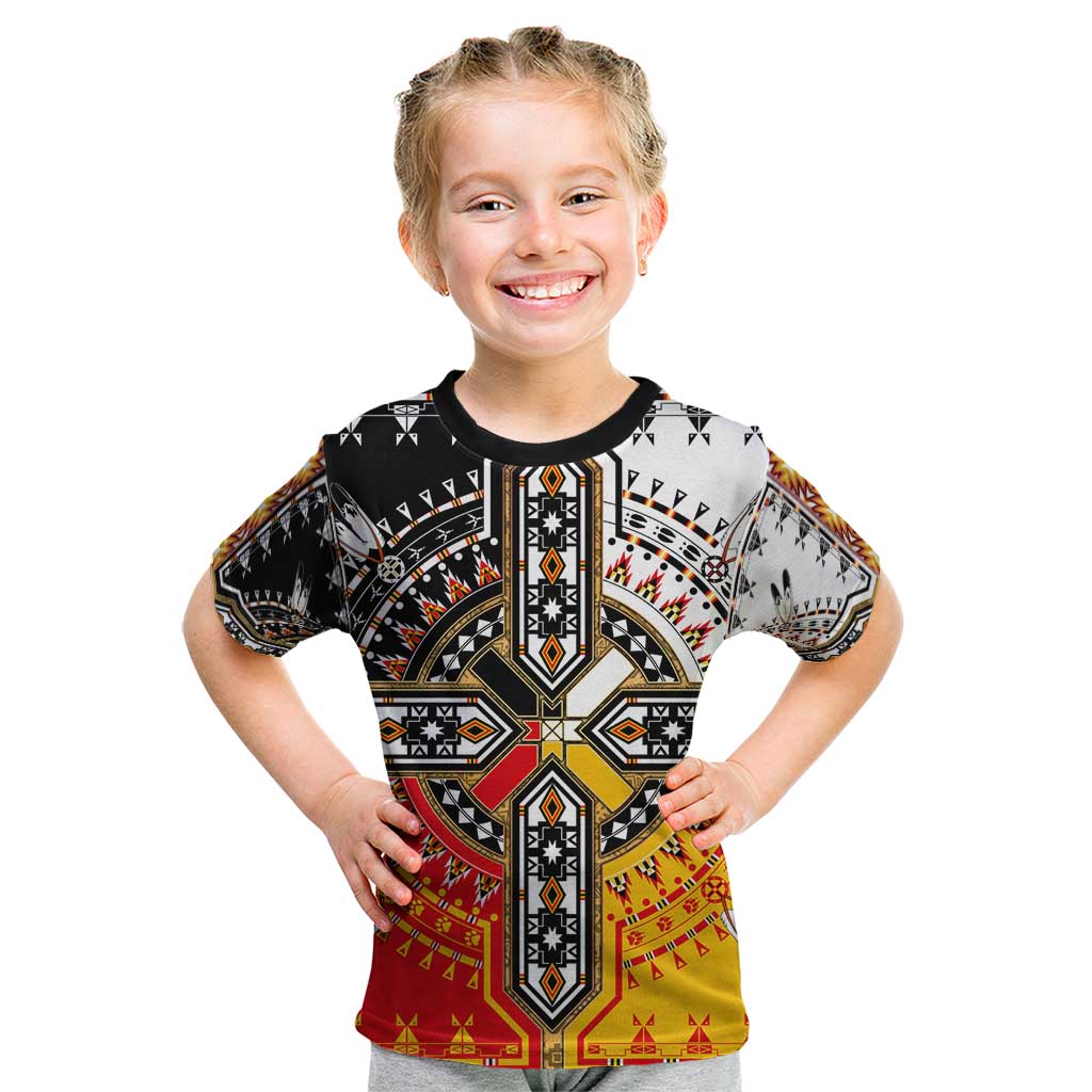 Four Directions Native American Kid T Shirt - Wonder Print Shop