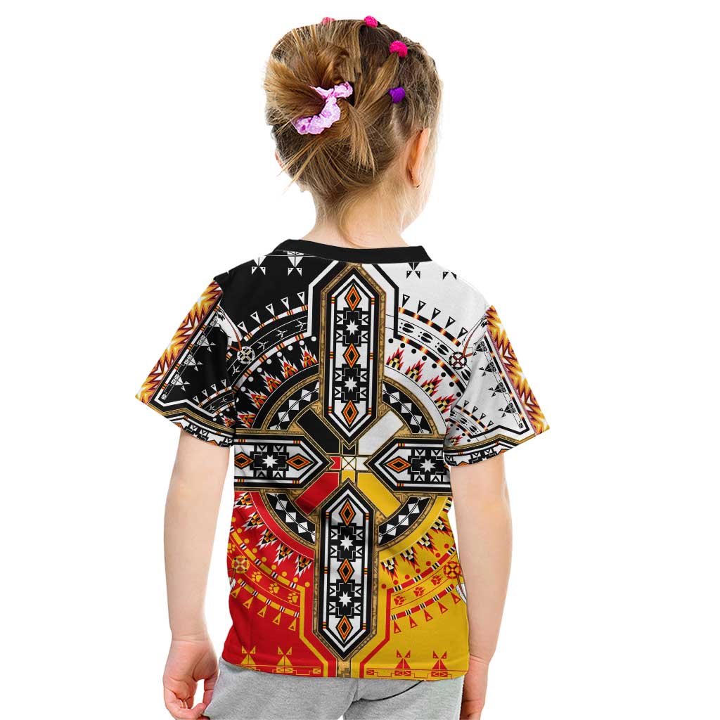 Four Directions Native American Kid T Shirt - Wonder Print Shop