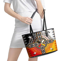 Four Directions Native American Leather Tote Bag - Wonder Print Shop