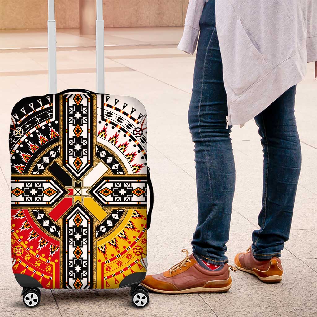 Four Directions Native American Luggage Cover - Wonder Print Shop