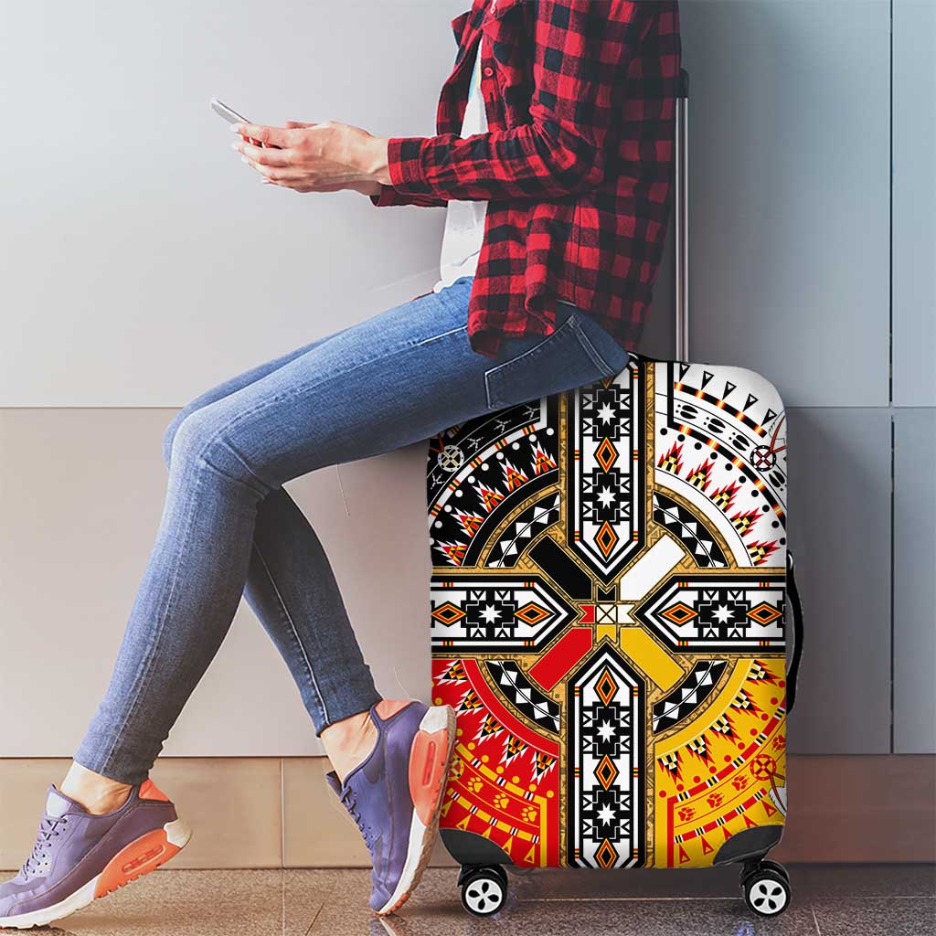 Four Directions Native American Luggage Cover - Wonder Print Shop