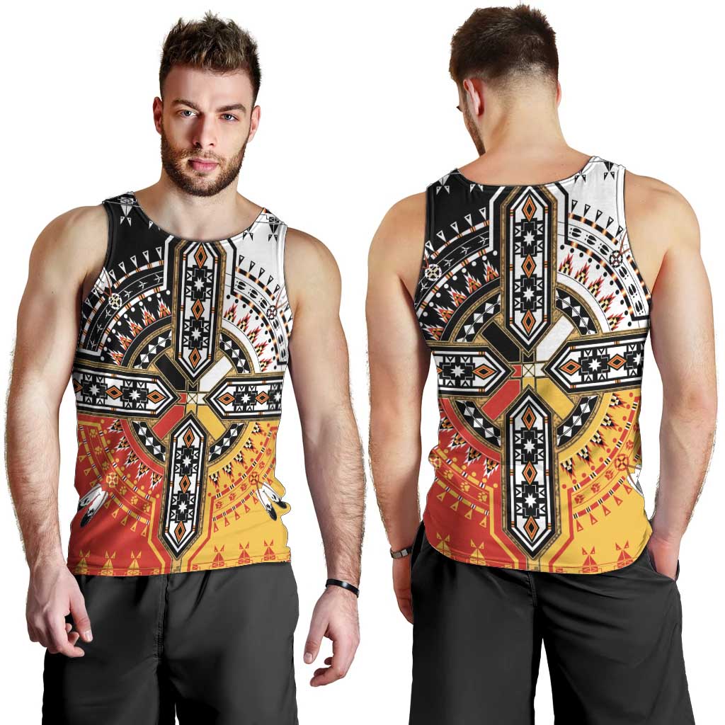 Four Directions Native American Men Tank Top - Wonder Print Shop