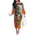 Four Directions Native American Off The Shoulder Long Sleeve Dress - Wonder Print Shop