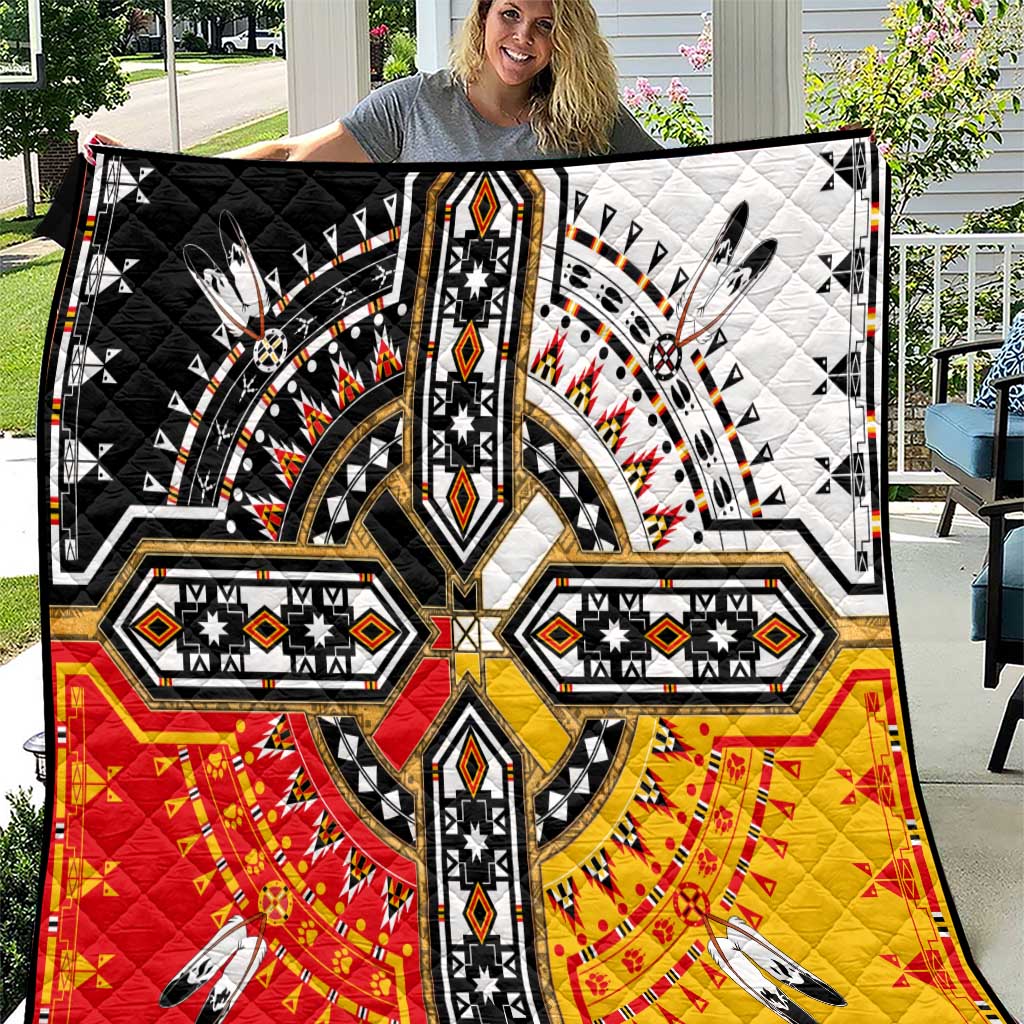 Four Directions Native American Quilt - Wonder Print Shop