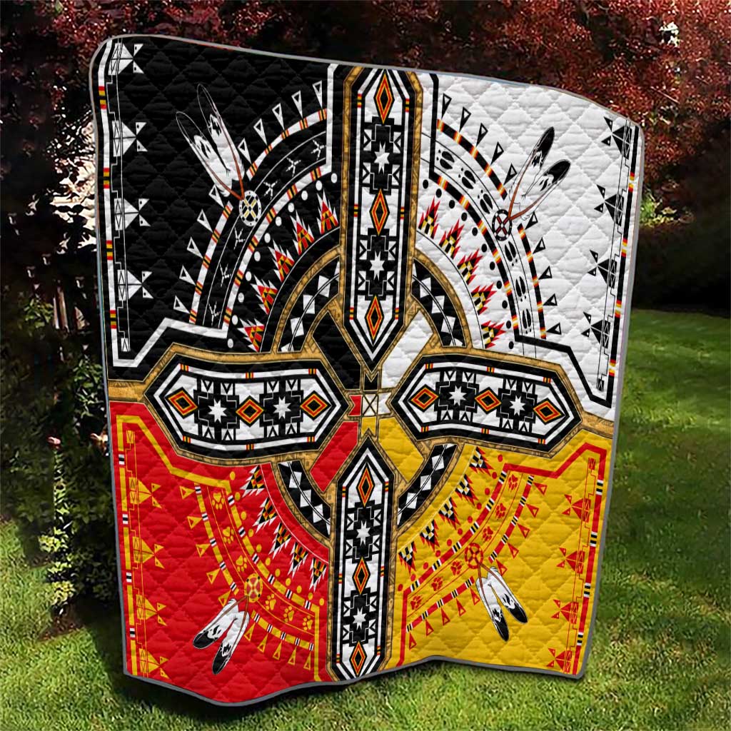 Four Directions Native American Quilt - Wonder Print Shop
