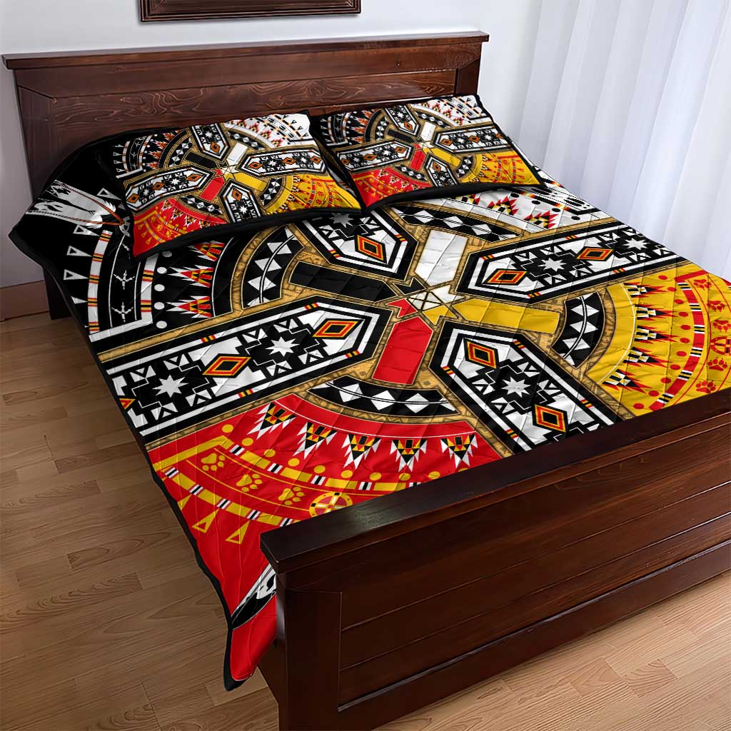 Four Directions Native American Quilt Bed Set - Wonder Print Shop