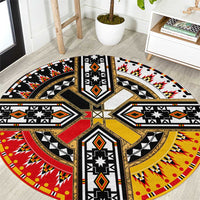 Four Directions Native American Round Carpet