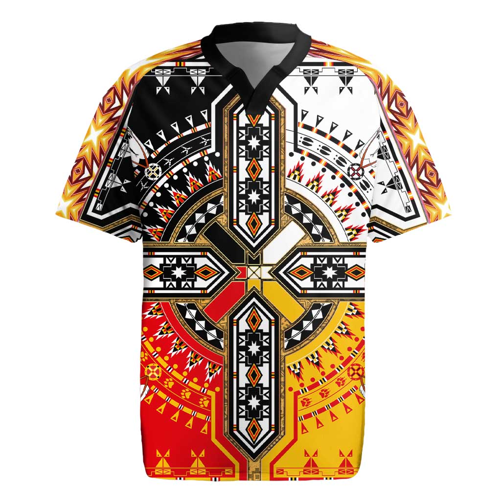 Four Directions Native American Rugby Jersey - Wonder Print Shop