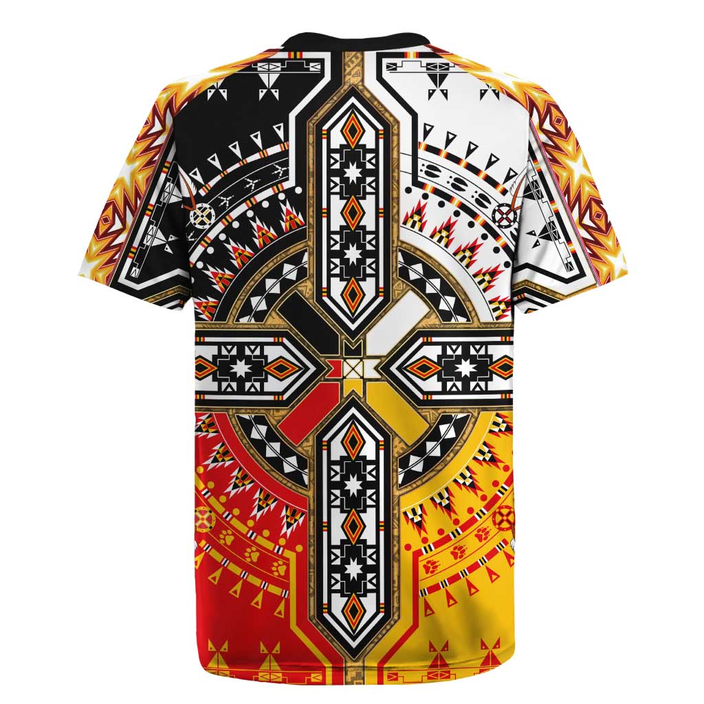 Four Directions Native American Rugby Jersey - Wonder Print Shop