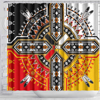 Four Directions Native American Shower Curtain