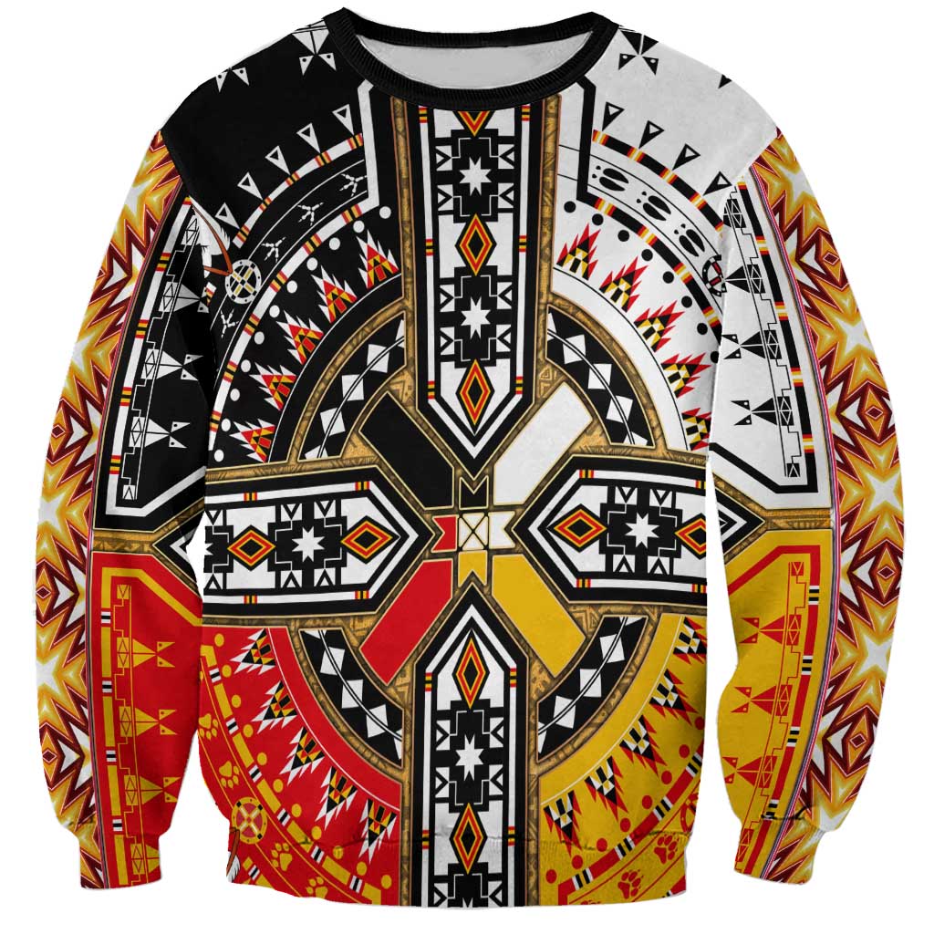 Four Directions Native American Sweatshirt - Wonder Print Shop