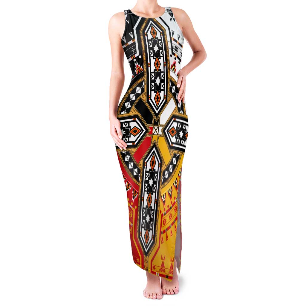 Four Directions Native American Tank Maxi Dress - Wonder Print Shop