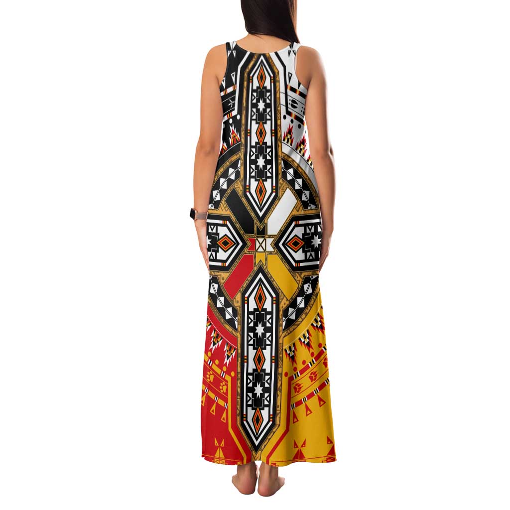 Four Directions Native American Tank Maxi Dress - Wonder Print Shop