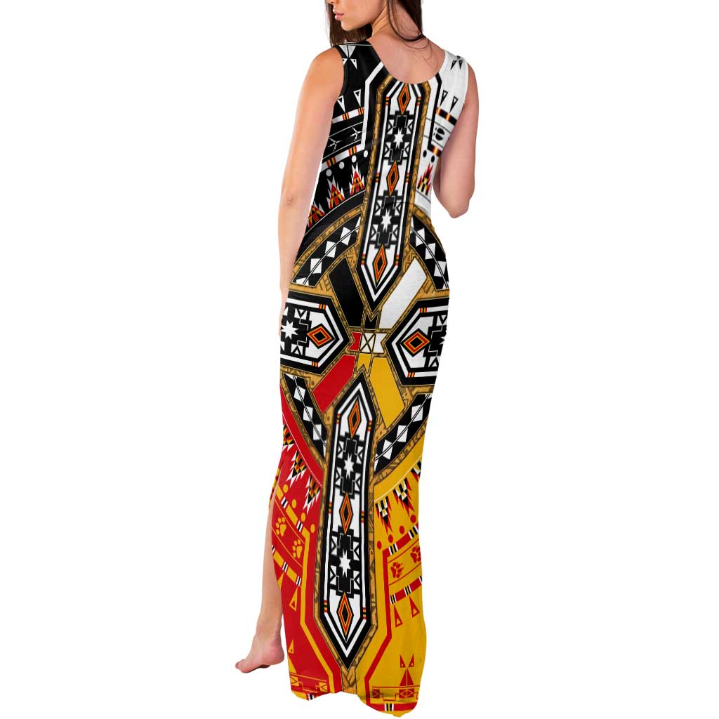 Four Directions Native American Tank Maxi Dress - Wonder Print Shop