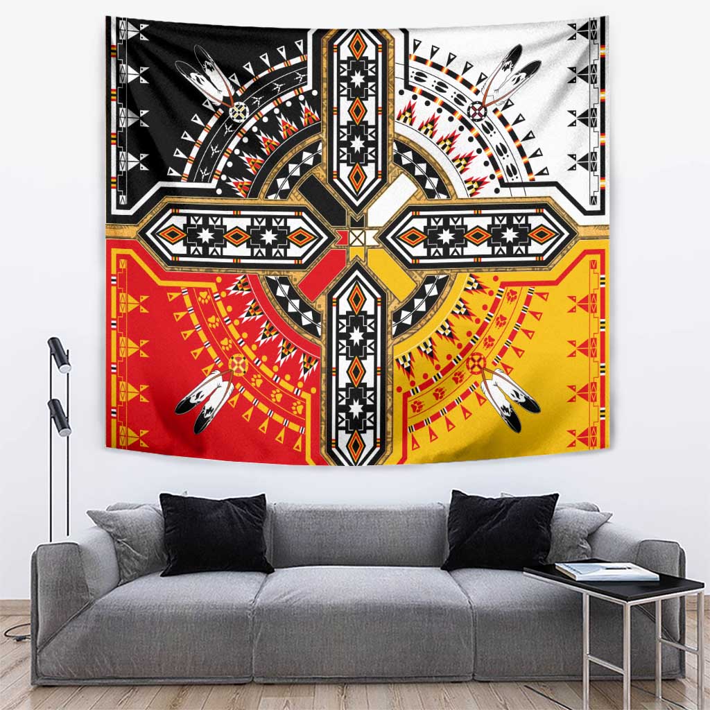 Four Directions Native American Tapestry - Wonder Print Shop