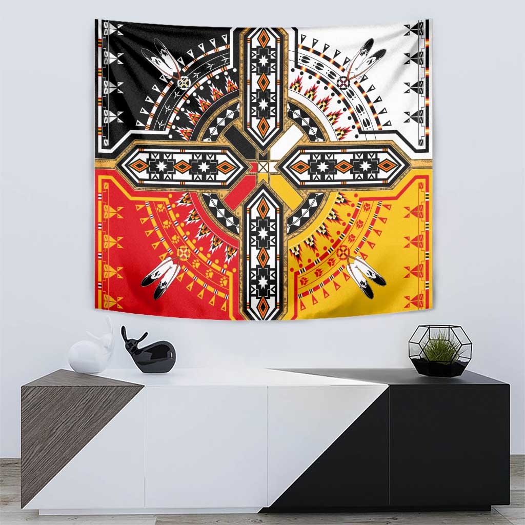 Four Directions Native American Tapestry - Wonder Print Shop