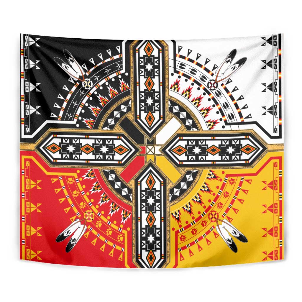 Four Directions Native American Tapestry - Wonder Print Shop