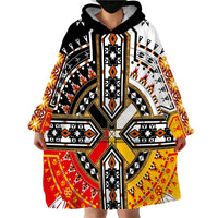 Four Directions Native American Wearable Blanket Hoodie - Wonder Print Shop