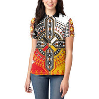 Four Directions Native American Women Polo Shirt - Wonder Print Shop