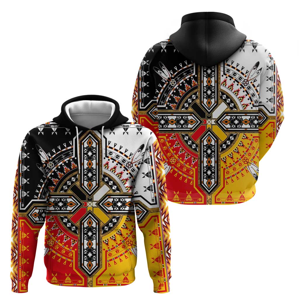 Four Directions Native American Zip Hoodie - Wonder Print Shop