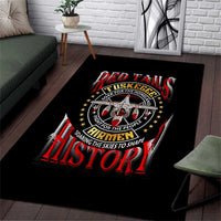 Red Tails Tuskegee Airmen Area Rug Soaring to Shape History - Fighter Plane Patriotic Tribute - Wonder Print Shop