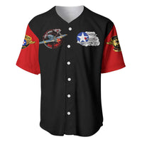 Red Tails Tuskegee Airmen Baseball Jersey Soaring to Shape History - Fighter Plane Patriotic Tribute - Wonder Print Shop