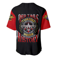 Red Tails Tuskegee Airmen Baseball Jersey Soaring to Shape History - Fighter Plane Patriotic Tribute - Wonder Print Shop