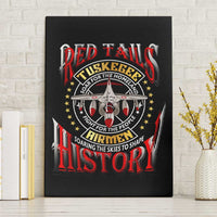 Red Tails Tuskegee Airmen Canvas Wall Art Soaring to Shape History - Fighter Plane Patriotic Tribute - Wonder Print Shop