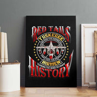 Red Tails Tuskegee Airmen Canvas Wall Art Soaring to Shape History - Fighter Plane Patriotic Tribute - Wonder Print Shop