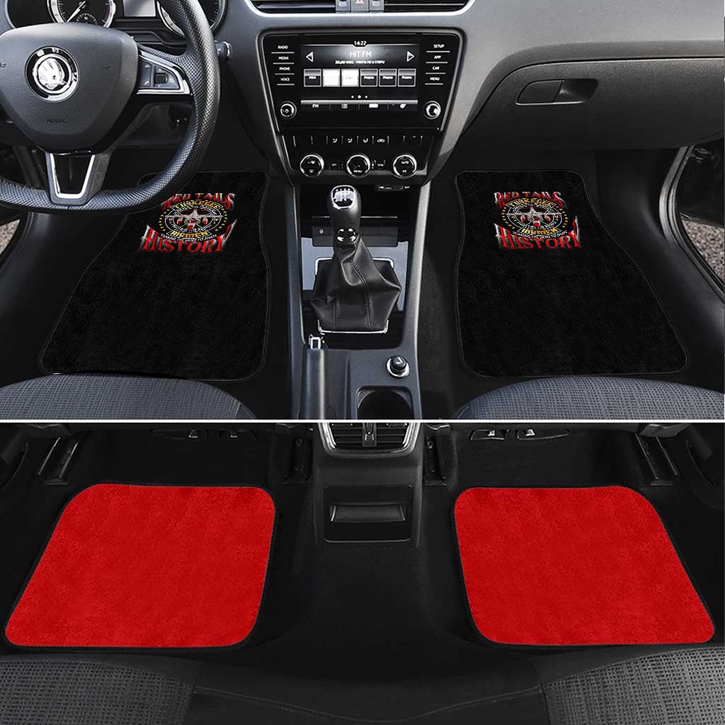 Red Tails Tuskegee Airmen Car Mats Soaring to Shape History - Fighter Plane Patriotic Tribute - Wonder Print Shop