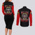 Red Tails Tuskegee Airmen Couples Matching Long Sleeve Bodycon Dress and Long Sleeve Button Shirt Soaring to Shape History - Fighter Plane Patriotic Tribute - Wonder Print Shop