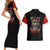 Red Tails Tuskegee Airmen Couples Matching Short Sleeve Bodycon Dress and Hawaiian Shirt Soaring to Shape History - Fighter Plane Patriotic Tribute - Wonder Print Shop