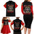 Red Tails Tuskegee Airmen Family Matching Long Sleeve Bodycon Dress and Hawaiian Shirt Soaring to Shape History - Fighter Plane Patriotic Tribute - Wonder Print Shop