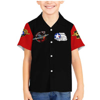 Red Tails Tuskegee Airmen Family Matching Mermaid Dress and Hawaiian Shirt Soaring to Shape History - Fighter Plane Patriotic Tribute - Wonder Print Shop