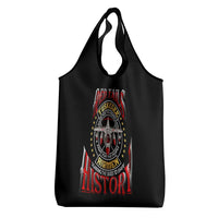 Red Tails Tuskegee Airmen Grocery Bag Soaring to Shape History - Fighter Plane Patriotic Tribute - Wonder Print Shop