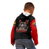 Red Tails Tuskegee Airmen Kid Hoodie Soaring to Shape History - Fighter Plane Patriotic Tribute - Wonder Print Shop