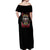 Red Tails Tuskegee Airmen Off Shoulder Maxi Dress Soaring to Shape History - Fighter Plane Patriotic Tribute - Wonder Print Shop