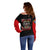 Red Tails Tuskegee Airmen Off Shoulder Sweater Soaring to Shape History - Fighter Plane Patriotic Tribute - Wonder Print Shop
