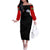 Red Tails Tuskegee Airmen Off The Shoulder Long Sleeve Dress Soaring to Shape History - Fighter Plane Patriotic Tribute - Wonder Print Shop