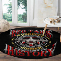 Red Tails Tuskegee Airmen Round Carpet Soaring to Shape History - Fighter Plane Patriotic Tribute - Wonder Print Shop